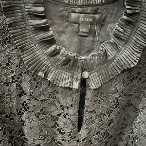 Elegant Black Lace Sleeveless Top by J Crew